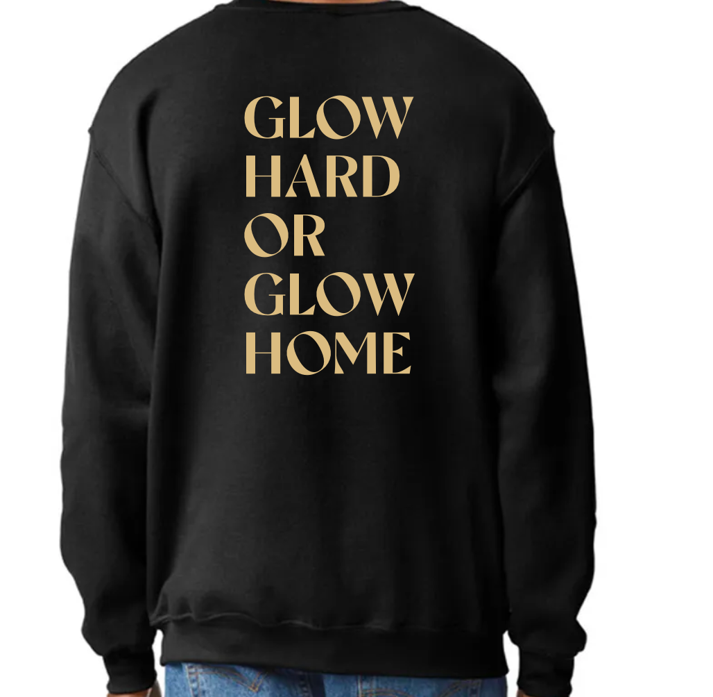 GLOW HARD SWEATER - BLACK